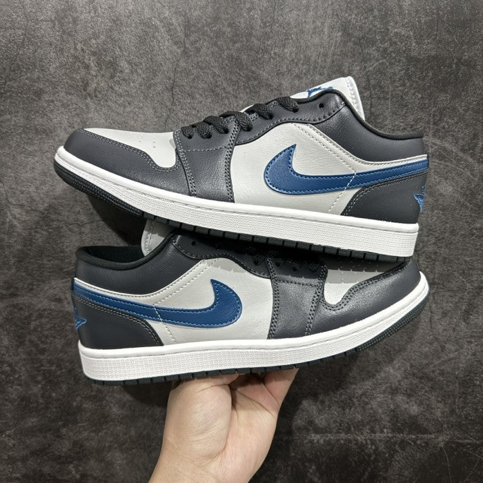 Air Jordan 1 Low Anthracite Industrial Blue DC0774-040