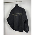CDGS Homme 1980's Black Wool/Leather Logo Bomber Jacket