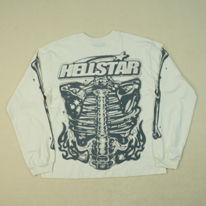 Hellstar Airbrushed Bones Long Sleeve T-shirt - Black