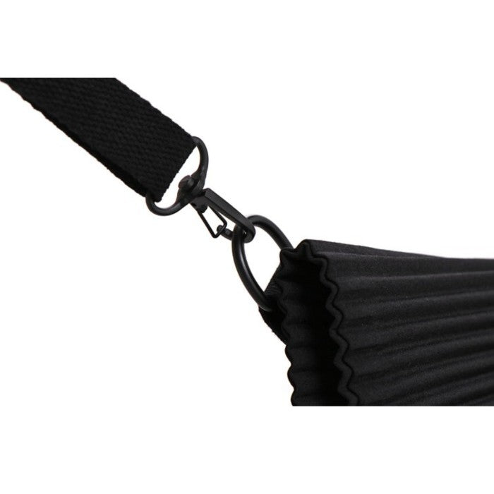 Issey Miyake Homme Plisse Black Small Pleated Flat Bag