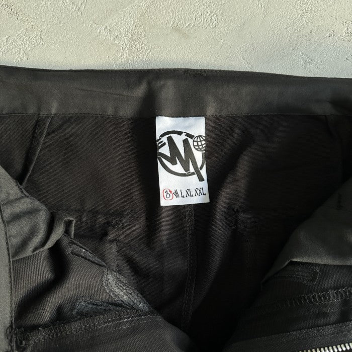 Minus Two Black Graff Cargos - Black Sequin Logo