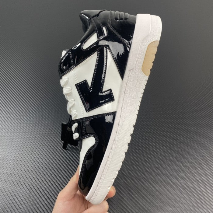 OFF-WHITE Out Of Office 'OOO' Low Tops Sneakers - Patent Black
