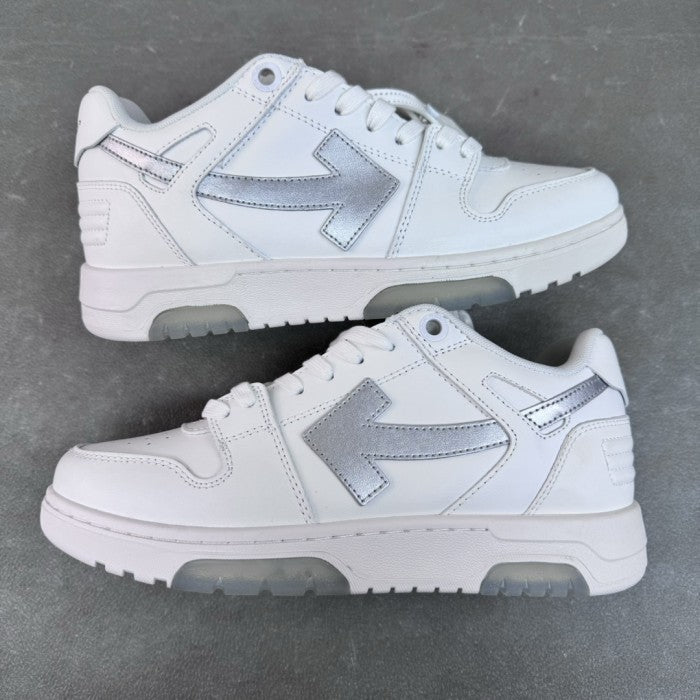 OFF-WHITE Out Of Office 'OOO' Low Tops Sneakers - White/ Silver