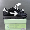 Off-White Out Of Office OOO Low Tops Sneakers - Black Gray White SS22