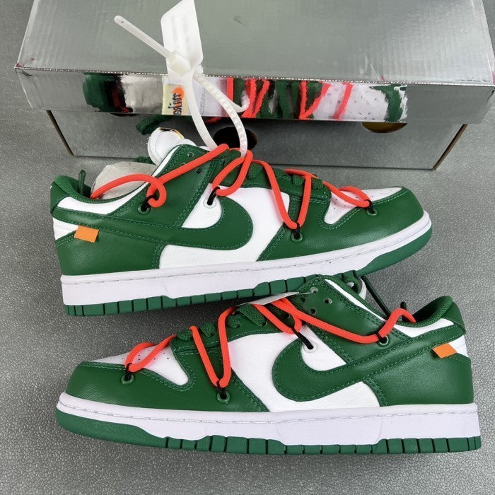 Off-White x Nike Dunk Low Pine Green