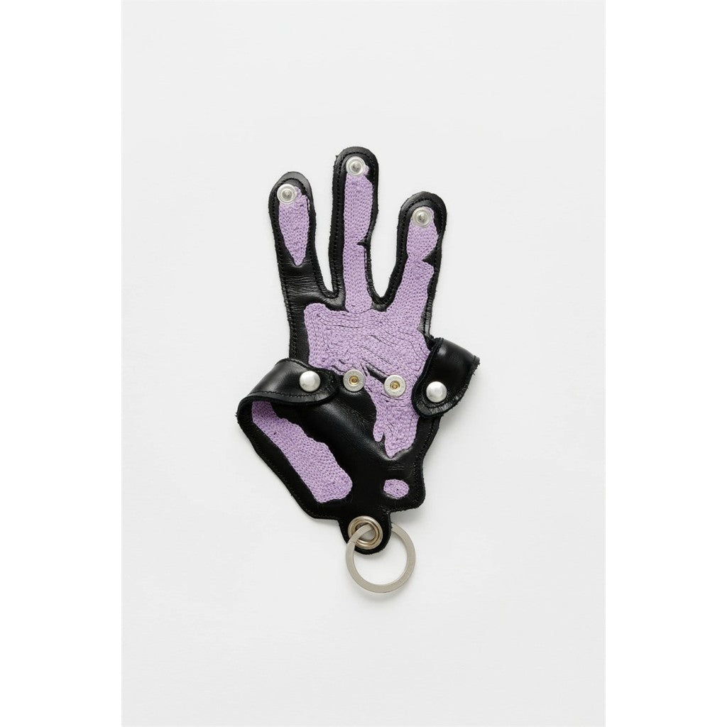 Our Legacy Hand Keychain - Black Leather