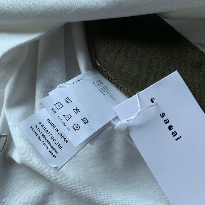 Sacai Cotton Jersey Tee - SS24 - Side Zipper