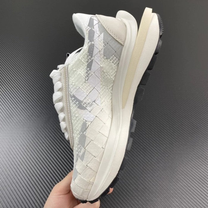 Sacai x Nike Waffle Woven White