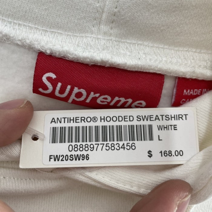 Supreme Antihero Hoodie Sweatshirt - White