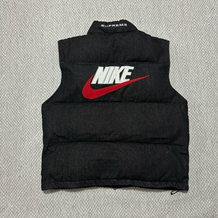 Supreme Nike Denim Puffer Vest - Black