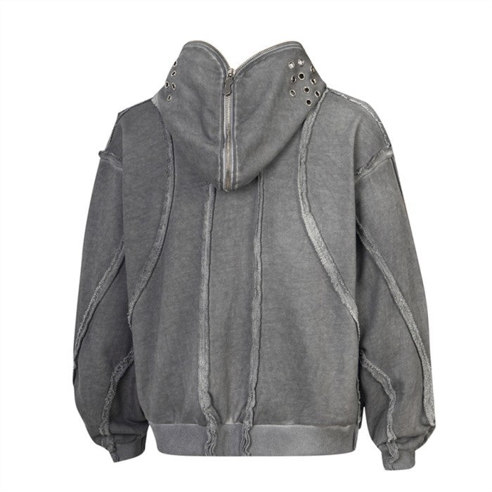 Thug Club Gladiator Zip-up Hoodie [Black/Grey/White]