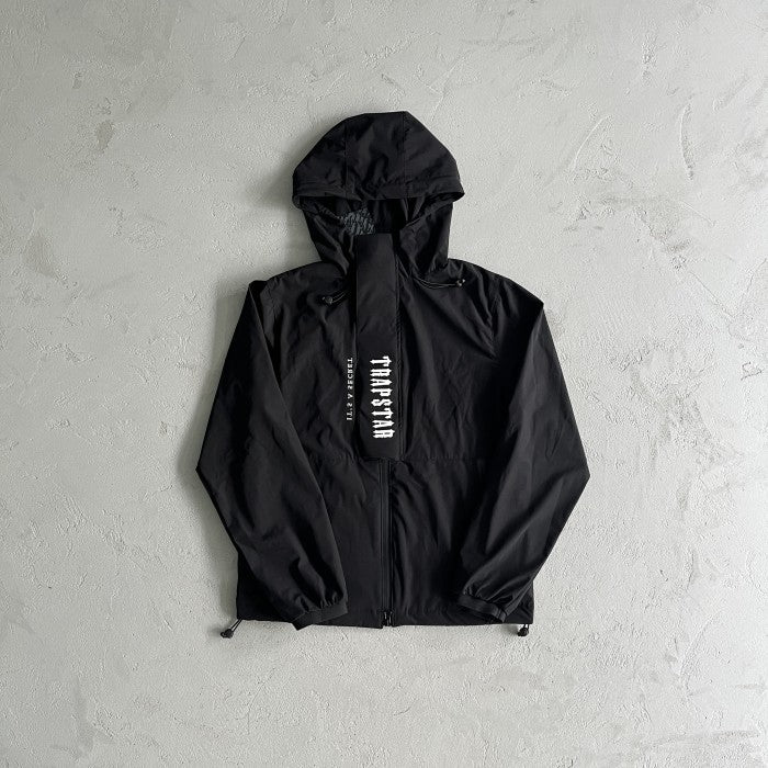 Trapstar Decoded Windbreaker Jacket - Black/White