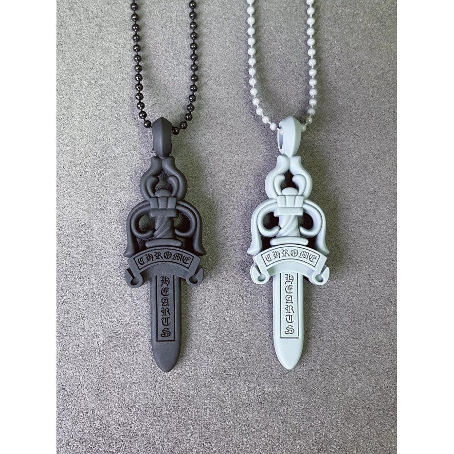Silichrome Silicone Dagger Necklace - c.h.