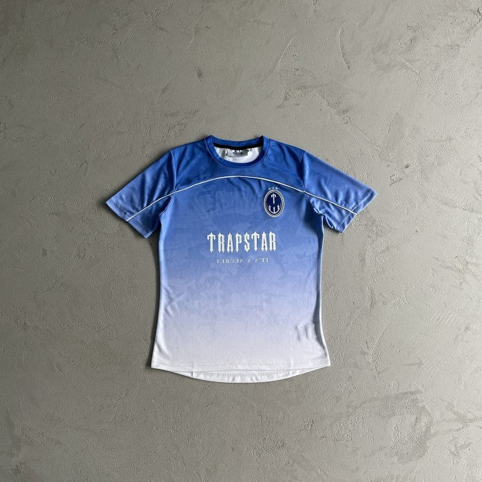 Trapstar Irongate Football Jersey - Camouflage Gradient Blue