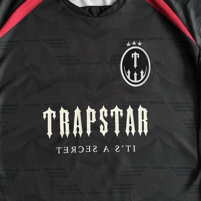 Trapstar Irongate Football Jersey - Black/Red