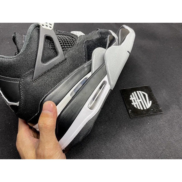 Air Jordan 4 Retro Black Canvas