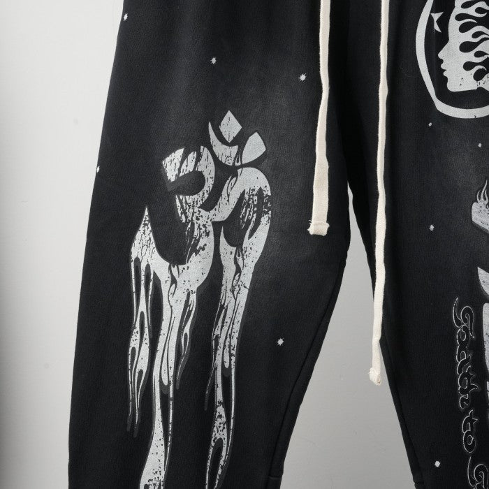 Hellstar Racer Flare Sweatpants - Vintage Black