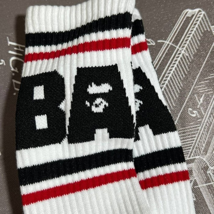 Kaos Kaki A Bathing Ape Bape Line Socks
