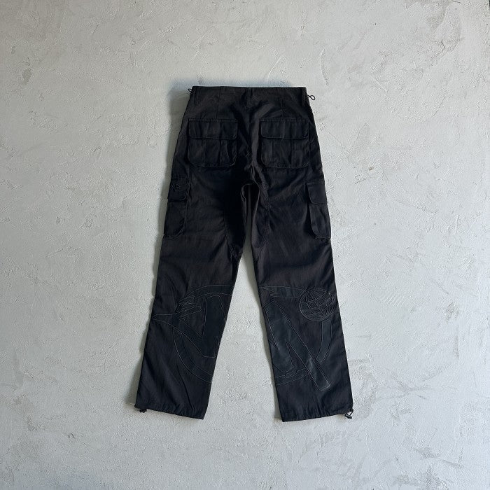 Minus Two Black Graff Cargos - Black Leather Logo