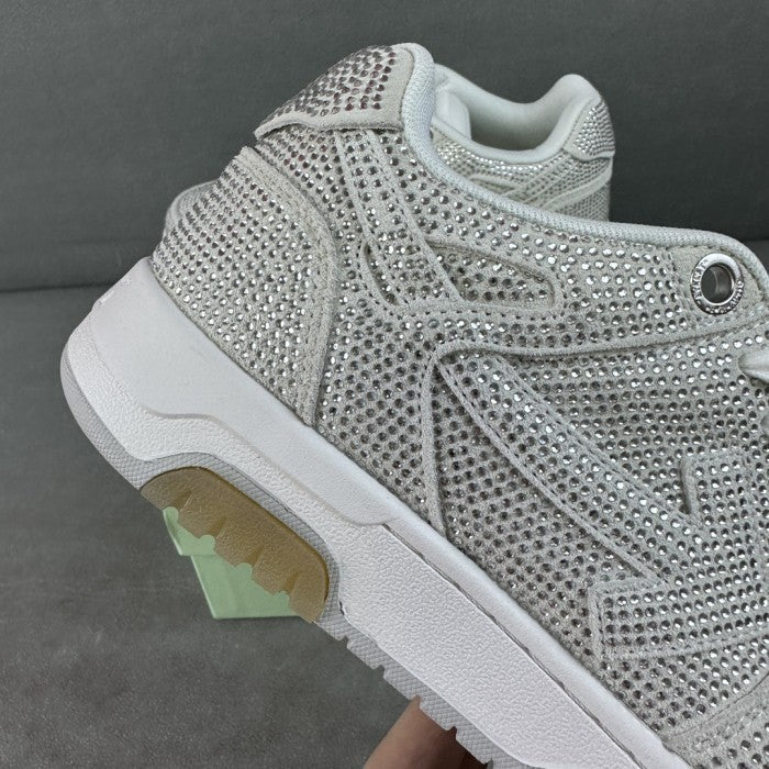 OFF-WHITE Out Of Office 'OOO' Low Tops Sneakers - Strass White
