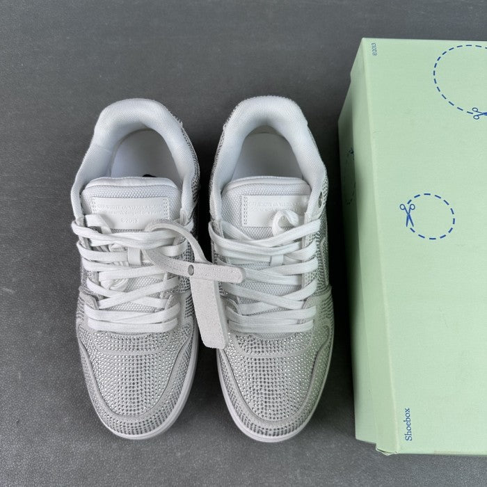 OFF-WHITE Out Of Office 'OOO' Low Tops Sneakers - Strass White