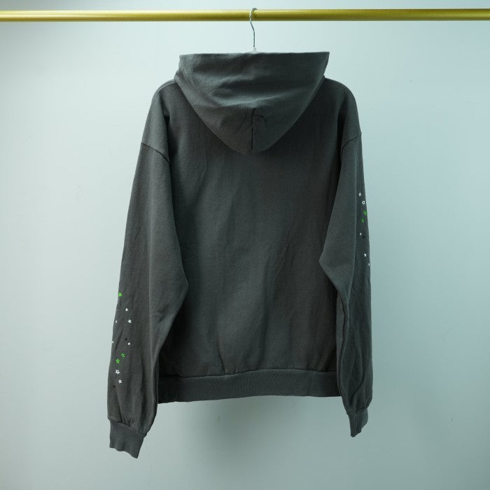 Sp5der Wait Web Hoodie - Slate Grey