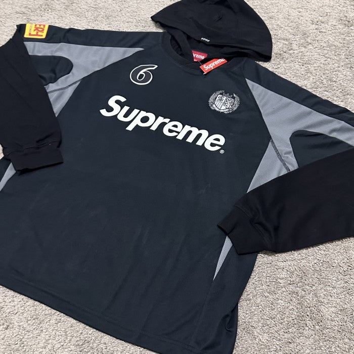 Supreme Hooded Soccer Jersey & Short - Black