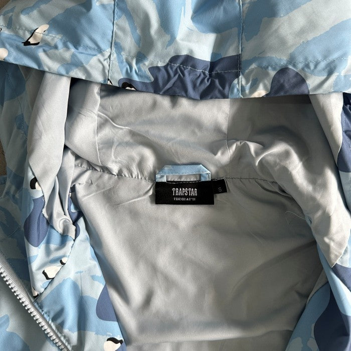 Trapstar Decoded Windbreaker Jacket - Ice Blue Camo