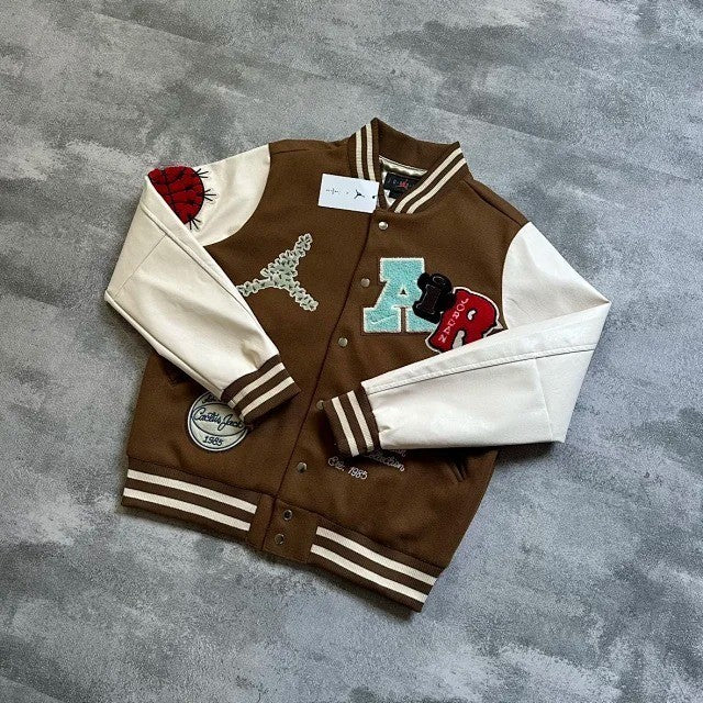 Travis Scott x Jordan Varsity Jacket - Antique Brown - FW22