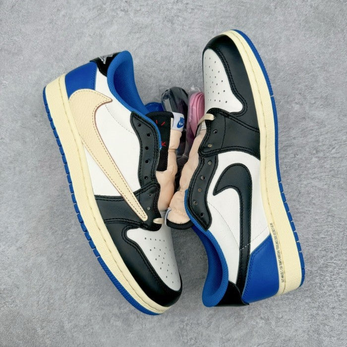 Travis Scott x Fragment Design x Air Jordan 1 Retro Low 'Military Blue' DM7866-140