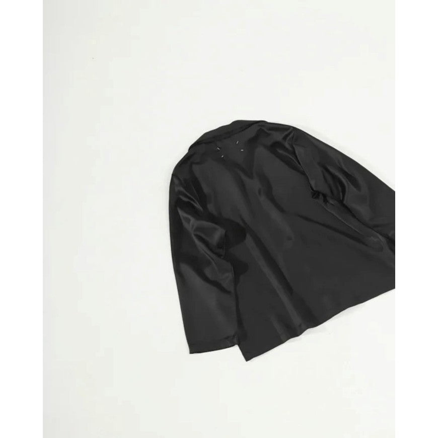 Maison Margiela Black Satin Pajama Set