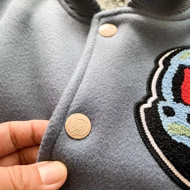 BILLIONAIRE BOYS CLUB BBC F/W21 - CAFETERIA VARSITY JACKET - BLUE