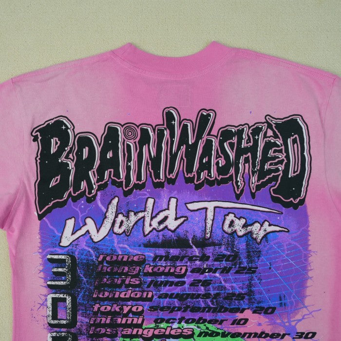 Hellstar Brainwashed World Tour T-Shirt - Pink