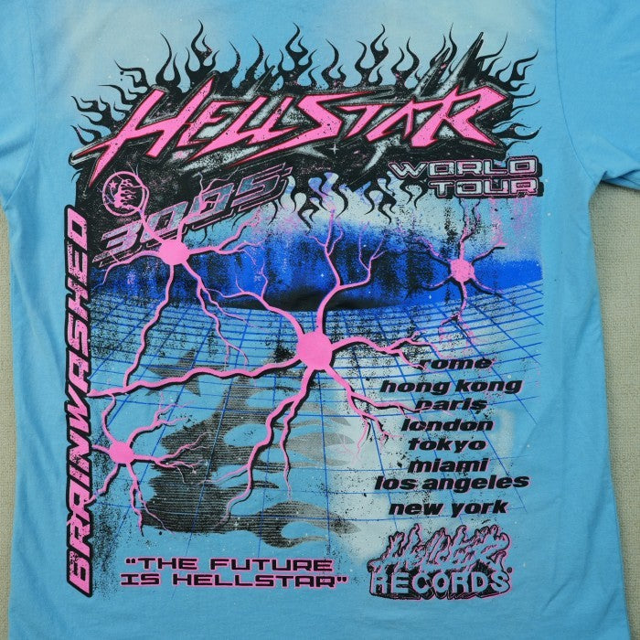 Hellstar Neuron Tour T-Shirt - Light Blue