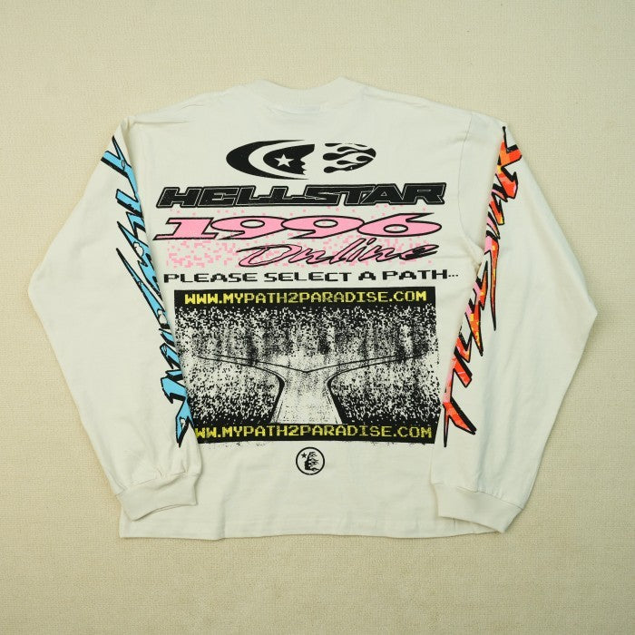 Hellstar Pixel Long Sleeve T-shirt - White
