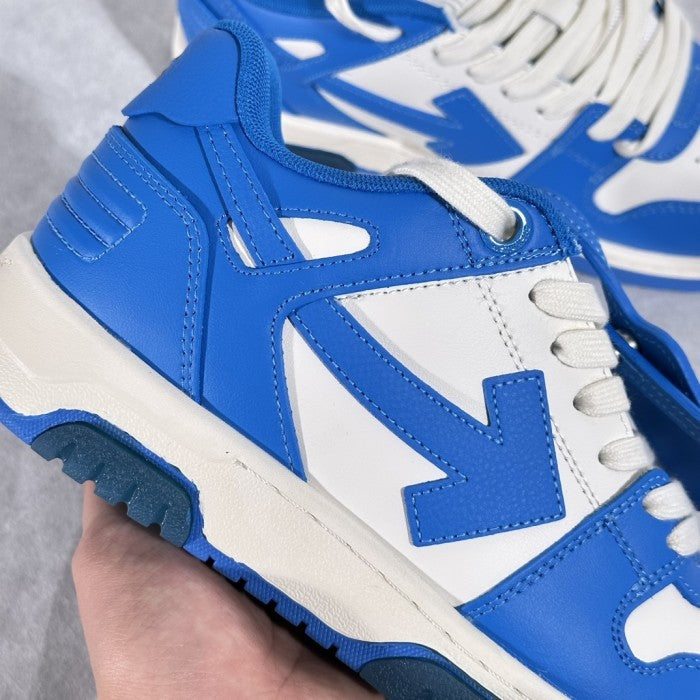 OFF-WHITE Out Of Office 'OOO' Low Tops Sneakers - White/ Blue
