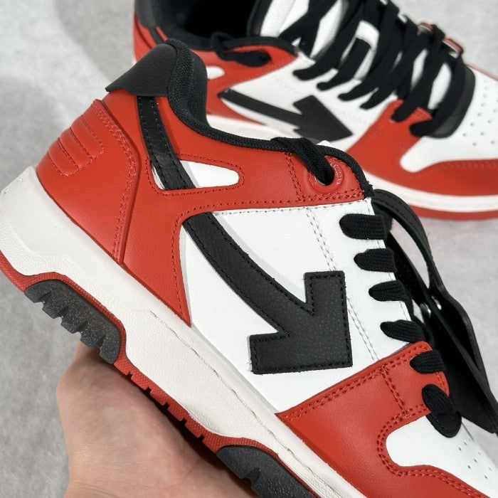 OFF-WHITE Out Of Office OOO Low Tops Sneakers - Red Black