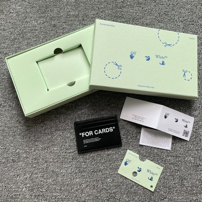 Off-White - 'For Cards' Card Holder/ Case/ Wallet (2 Slot)