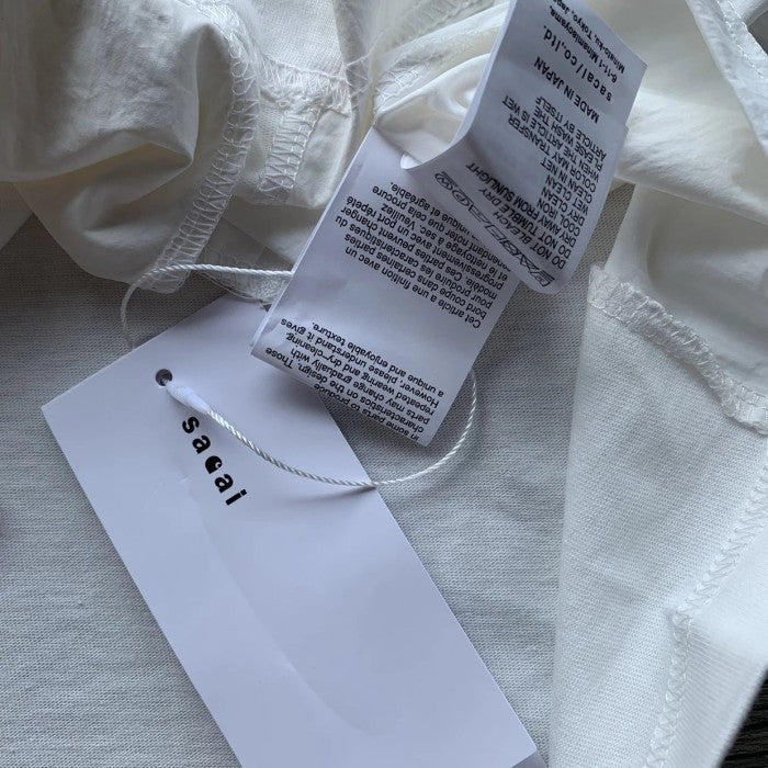 Sacai Cotton Jersey Tee - SS24 - Side Pocket