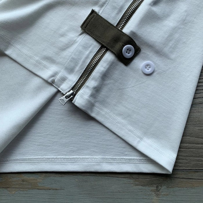 Sacai Cotton Jersey Tee - SS24 - Side Zipper