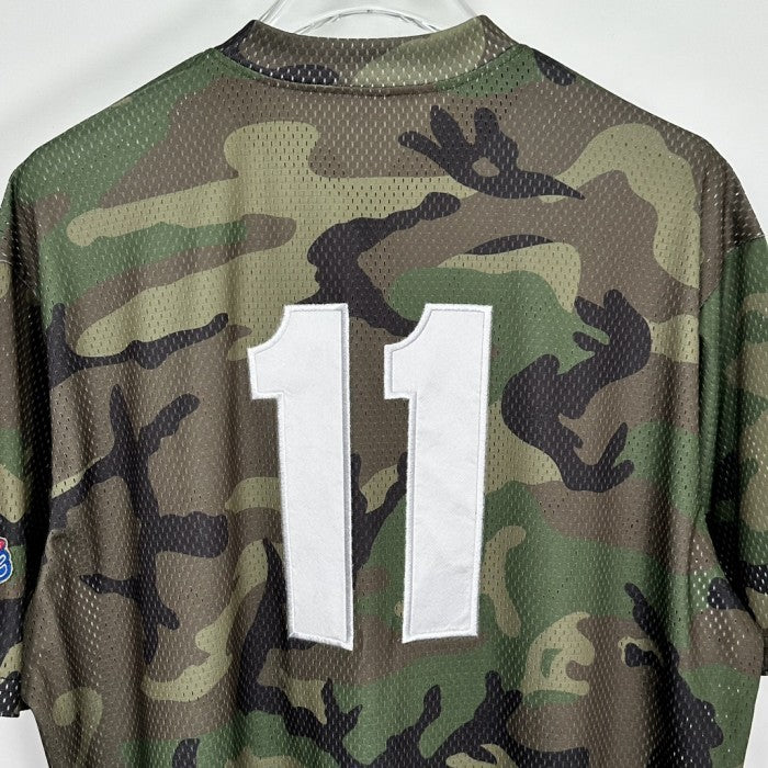 Supreme S Logo Baseball Henley - Woodland Camo