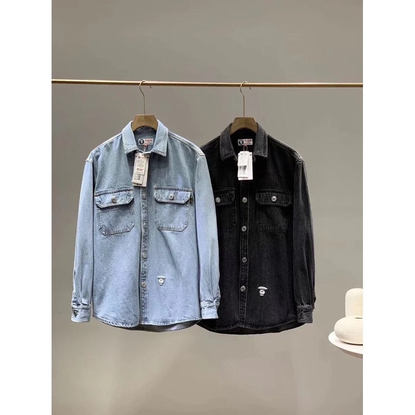 Aape By A Bathing Ape Denim Long-Sleeve Shirt - SS19