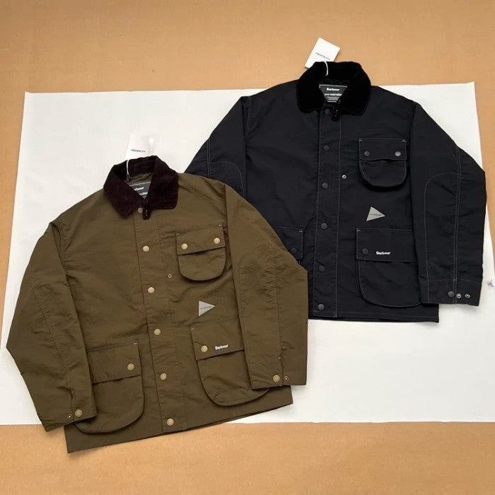 BARBOUR x and WANDER Pivot logo-print jacket