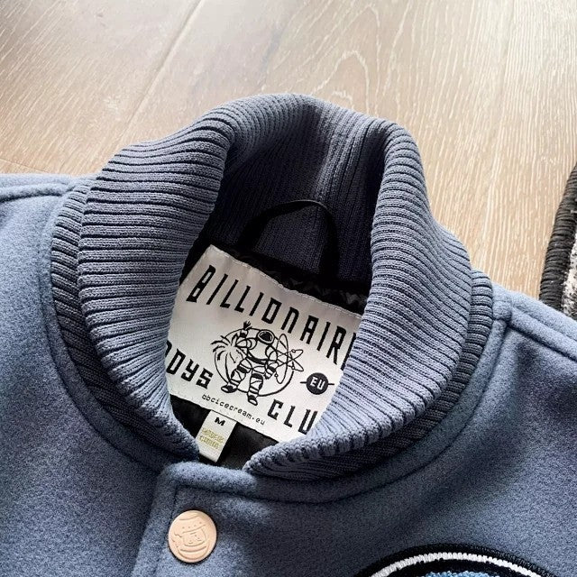 BILLIONAIRE BOYS CLUB BBC F/W21 - CAFETERIA VARSITY JACKET - BLUE
