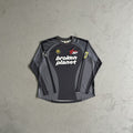 Broken Planet Football Long Sleeve Tee - Black/Gray - FW23