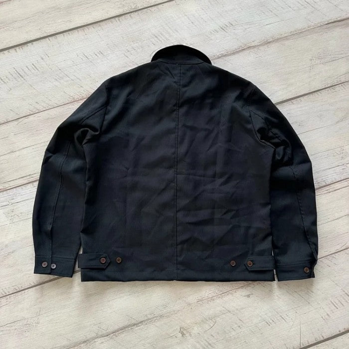 CDGS Homme Plus Garment Treated Layered Zip Jacket Black