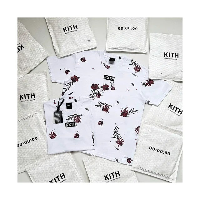 KITH Summer Floral Tee White