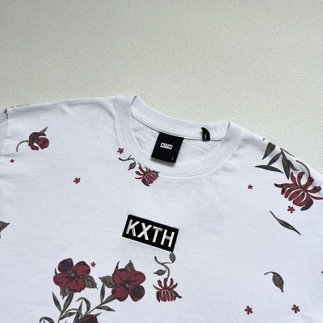 KITH Summer Floral Tee White