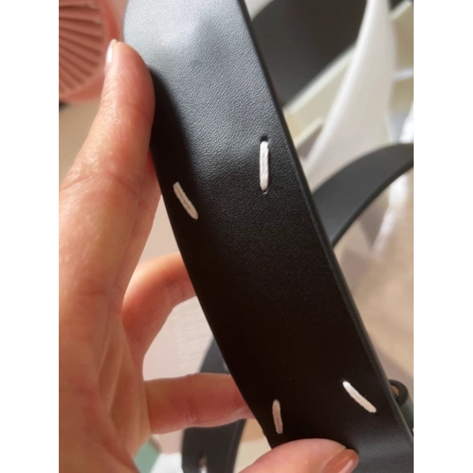 Maison Margiela grained four-stitch belt