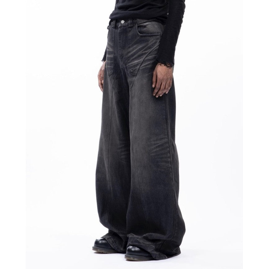 NO/FAITH STUDIOS - Sun Faded Dune Baggy Denim
